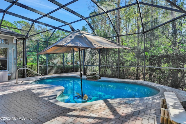112 Long Branch Way, Saint Augustine, FL 32086 - pool with a patio area and glass enclosure