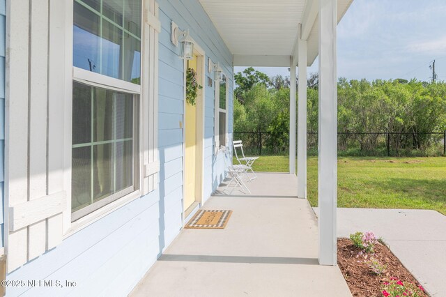 109 N Peachtree St, Hastings, FL 32145 - view of patio / terrace featuring a porch