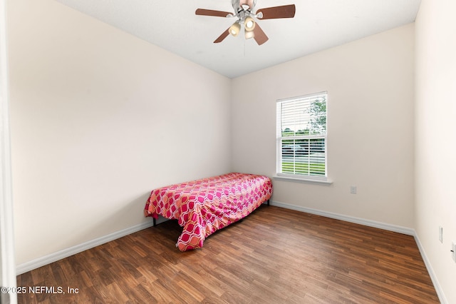 109 N Peachtree St, Hastings, FL 32145 - bedroom featuring wood finished floors, baseboards, and ceiling fan