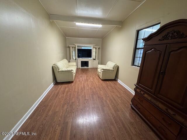 6332 Badnur Dr, Jacksonville, FL 32210 - living area featuring wood finished floors and baseboards