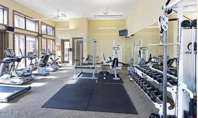 100 Fairway Park Blvd Unit 1809, Ponte Vedra Beach, FL 32082 - workout area with a high ceiling