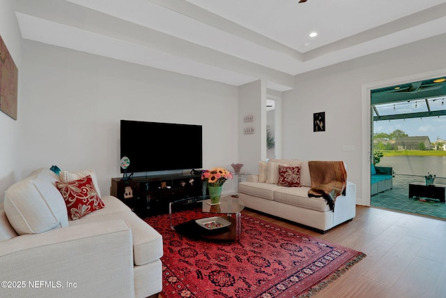 181 Lamego Ln, Saint Augustine, FL 32095 - living area with wood finished floors and recessed lighting