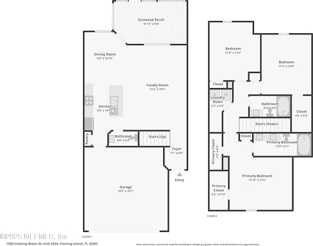 1500 Calming Water Dr Unit 3504, Fleming Island, FL 32003 - property floor plan