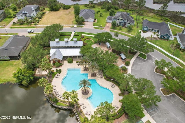5279 Cattle Crossing Way, Jacksonville, FL 32226 - bird's eye view featuring a water view and a residential view