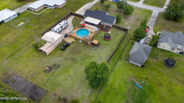 4384 Hickory St, Macclenny, FL 32063 - drone / aerial view of a pool area