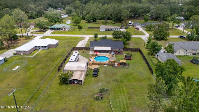 4384 Hickory St, Macclenny, FL 32063 - aerial overview of property's location featuring a pool and nearby suburban area