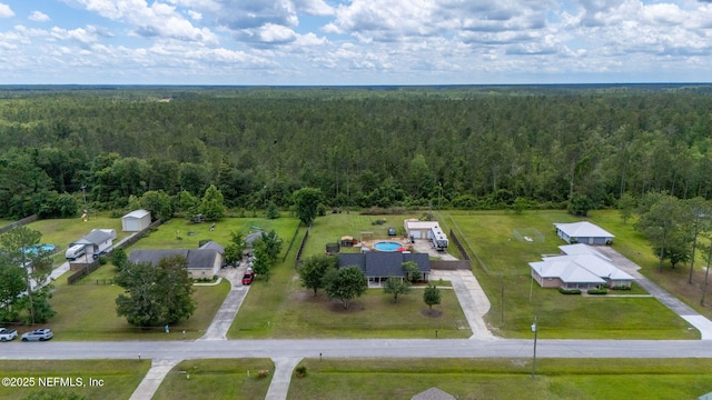 4384 Hickory St, Macclenny, FL 32063 - aerial view of a heavily wooded area
