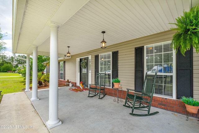 4384 Hickory St, Macclenny, FL 32063 - view of patio / terrace with covered porch