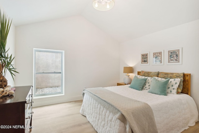 2537 Dauphine Ct E, Ponte Vedra Beach, FL 32082 - bedroom with wood finished floors and vaulted ceiling