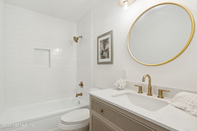 2537 Dauphine Ct E, Ponte Vedra Beach, FL 32082 - full bath with vanity, toilet, and shower / washtub combination