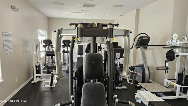 7701 Timberlin Park Blvd Unit 623, Jacksonville, FL 32256 - exercise room with baseboards