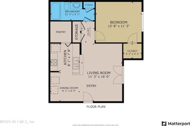 7701 Timberlin Park Blvd Unit 623, Jacksonville, FL 32256 - property floor plan