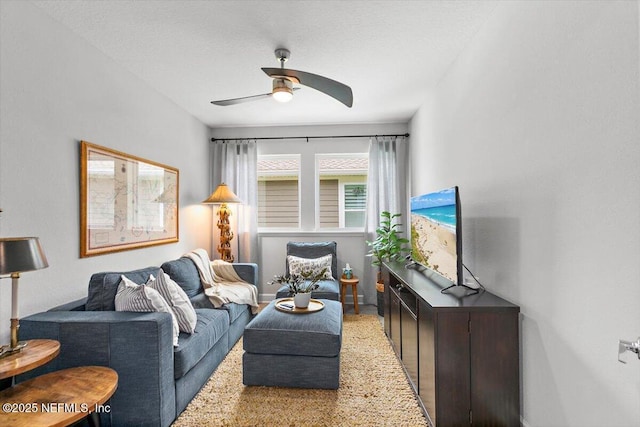 169 Rivercliff Trl, Saint Augustine, FL 32092 - living area featuring ceiling fan