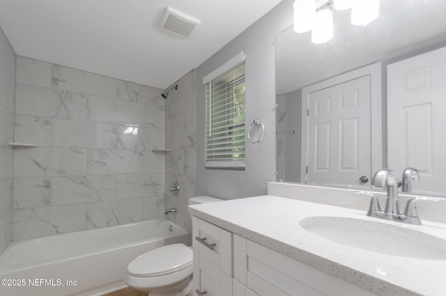 3321 Deason Ave, Jacksonville, FL 32254 - full bath featuring toilet, shower / bathtub combination, and vanity