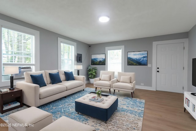 3321 Deason Ave, Jacksonville, FL 32254 - living area featuring wood finished floors and baseboards