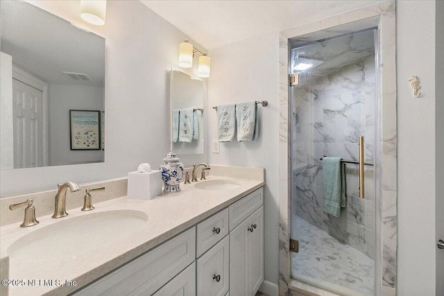 91 San Juan Dr Unit H8, Ponte Vedra Beach, FL 32082 - full bath featuring a marble finish shower and double vanity