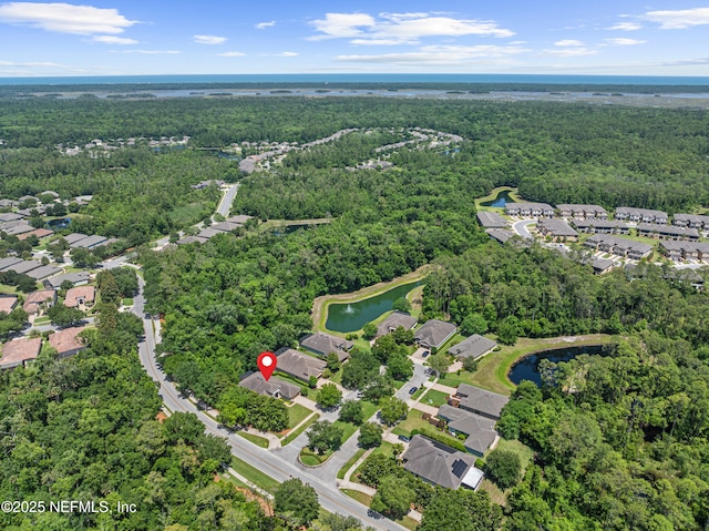 90 Canopy Glades Cir, Ponte Vedra, FL 32081 - aerial view of property's location with a heavily wooded area, a nearby body of water, and nearby suburban area