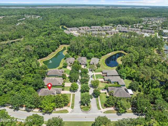 90 Canopy Glades Cir, Ponte Vedra, FL 32081 - aerial view of property's location featuring a forest, a large body of water, and nearby suburban area