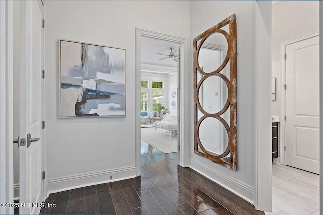231 N Roscoe Blvd, Ponte Vedra Beach, FL 32082 - corridor with wood finished floors and baseboards