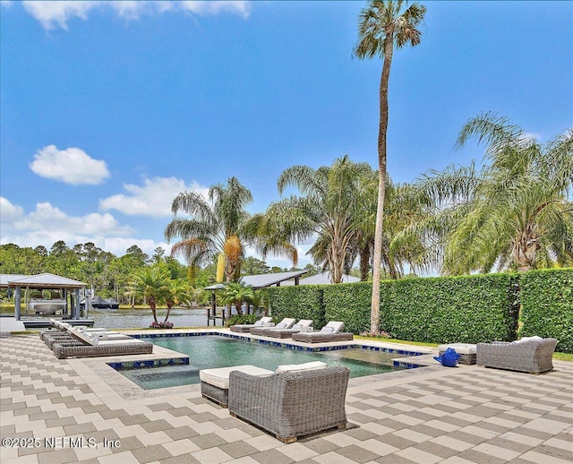 231 N Roscoe Blvd, Ponte Vedra Beach, FL 32082 - view of swimming pool featuring a gazebo and a patio