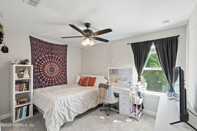 2565 Cold Stream Ln, Green Cove Springs, FL 32043 - bedroom with carpet flooring, baseboards, and ceiling fan