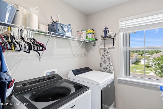 2565 Cold Stream Ln, Green Cove Springs, FL 32043 - washroom featuring washing machine and clothes dryer and healthy amount of natural light