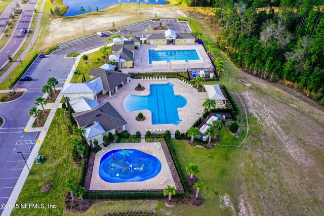 2565 Cold Stream Ln, Green Cove Springs, FL 32043 - aerial view of property and surrounding area with a pool area
