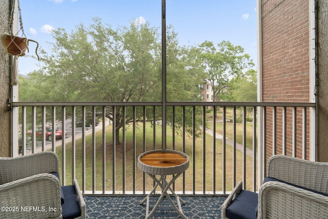 view of balcony