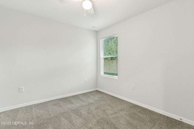 8468 Buttercup St, Jacksonville, FL 32210 - carpeted empty room featuring baseboards and a ceiling fan
