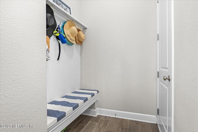 71 Lansing Ct, Saint Augustine, FL 32092 - mudroom featuring wood tiled floors and baseboards