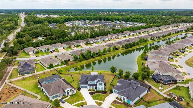 71 Lansing Ct, Saint Augustine, FL 32092 - aerial perspective of suburban area with a nearby body of water