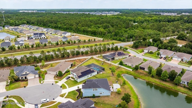 71 Lansing Ct, Saint Augustine, FL 32092 - aerial view of property and surrounding area featuring nearby suburban area, a nearby body of water, and a forest