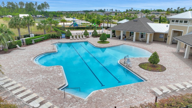 2304 Shady Breeze Ln, Green Cove Springs, FL 32043 - community pool featuring fence and a patio