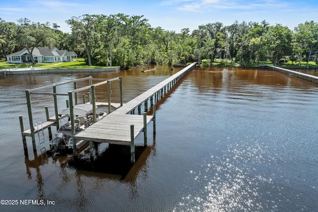 182 N Ridge Dr, Fleming Island, FL 32003 - dock area with a water view