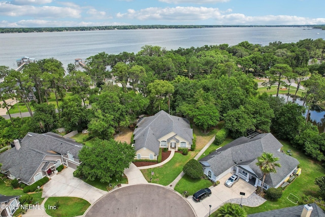 1700 Eagle Watch Dr, Fleming Island, FL 32003 - aerial overview of property's location featuring a large body of water and nearby suburban area