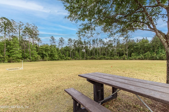 168 Nelson Ln, Saint Johns, FL 32259 - view of home's community featuring a wooded view and a lawn