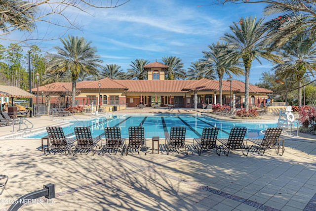 168 Nelson Ln, Saint Johns, FL 32259 - community pool with fence and a patio area