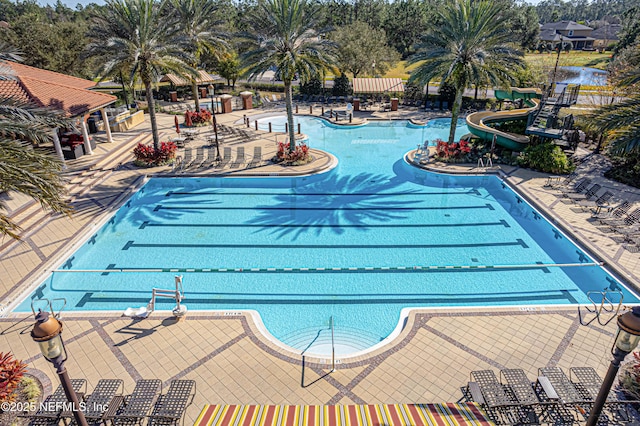 168 Nelson Ln, Saint Johns, FL 32259 - community pool with a water slide