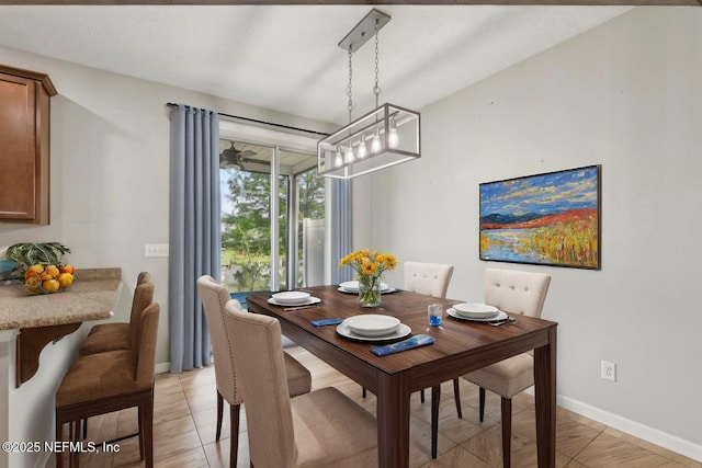 168 Nelson Ln, Saint Johns, FL 32259 - dining room with a chandelier and baseboards