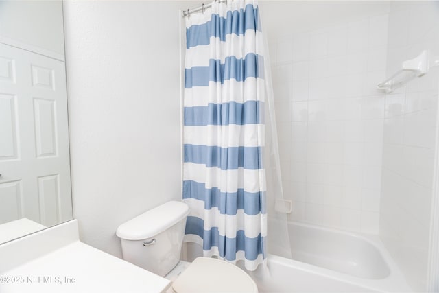 1800 Rear Admiral Ln, Saint Johns, FL 32259 - full bath with toilet and shower / bath combo with shower curtain