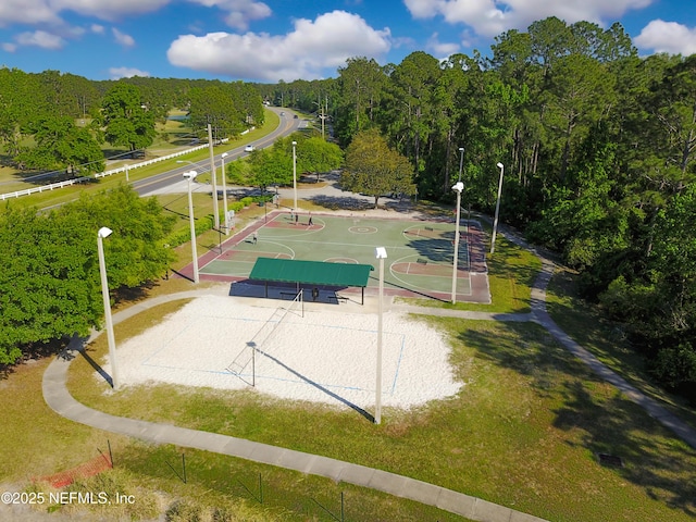1800 Rear Admiral Ln, Saint Johns, FL 32259 - view of home's community featuring a forest view and community basketball court
