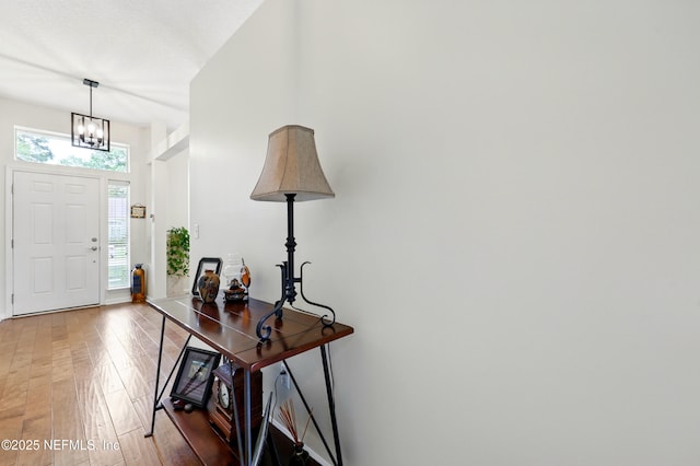 364 Maplewood Dr, Saint Johns, FL 32259 - foyer entrance with a chandelier and light wood-type flooring