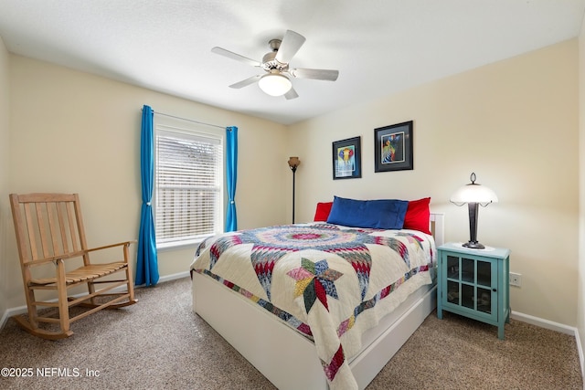 364 Maplewood Dr, Saint Johns, FL 32259 - bedroom featuring carpet floors, baseboards, and ceiling fan