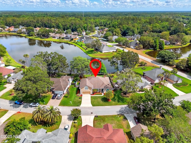364 Maplewood Dr, Saint Johns, FL 32259 - aerial view of residential area with a nearby body of water and a heavily wooded area
