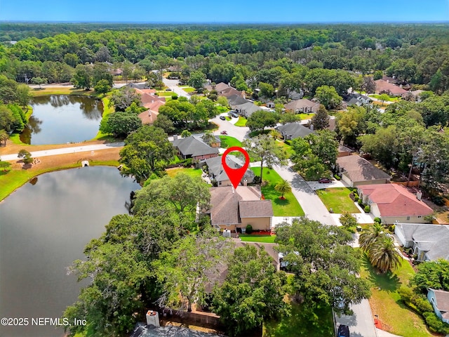 364 Maplewood Dr, Saint Johns, FL 32259 - aerial perspective of suburban area featuring a nearby body of water and a heavily wooded area