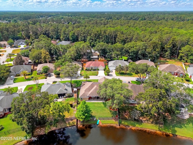 364 Maplewood Dr, Saint Johns, FL 32259 - aerial view of residential area featuring a forest and a nearby body of water