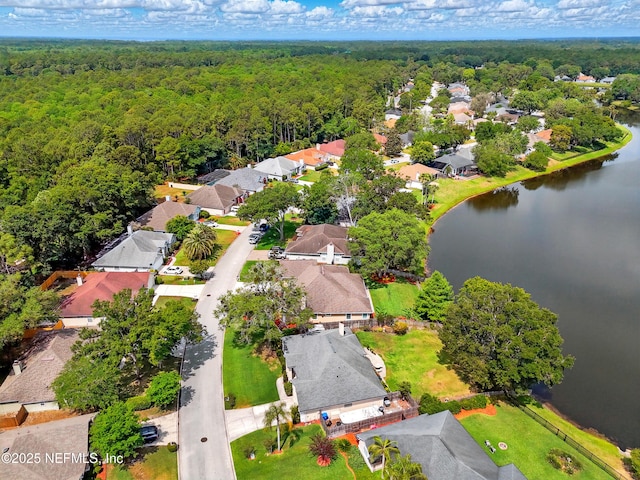 364 Maplewood Dr, Saint Johns, FL 32259 - aerial view of residential area featuring a forest and a nearby body of water