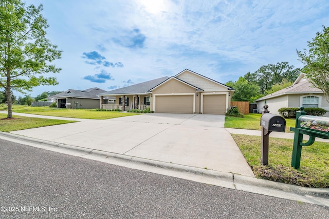 2443 Royal Pointe Dr, Green Cove Springs, FL 32043 - single story home featuring a garage, driveway, and stucco siding