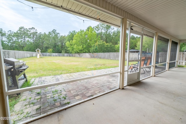 2443 Royal Pointe Dr, Green Cove Springs, FL 32043 - view of patio / terrace with a grill