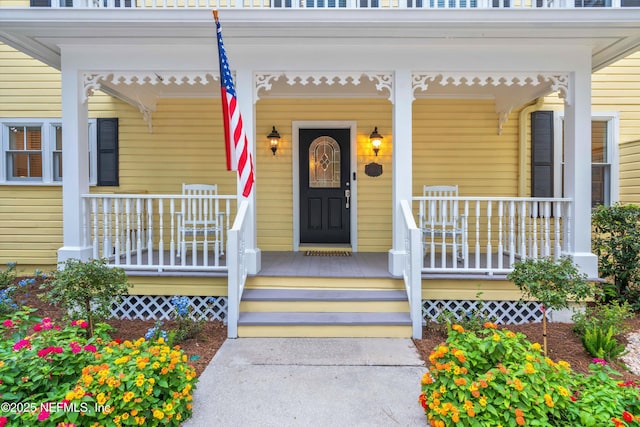 195 S Roscoe Blvd, Ponte Vedra Beach, FL 32082 - view of exterior entry with covered porch